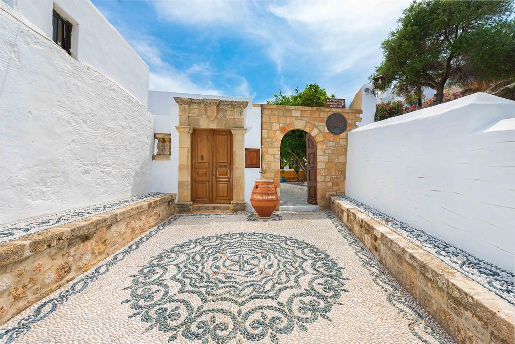 Villa Eftihia In Lindos Экстерьер фото