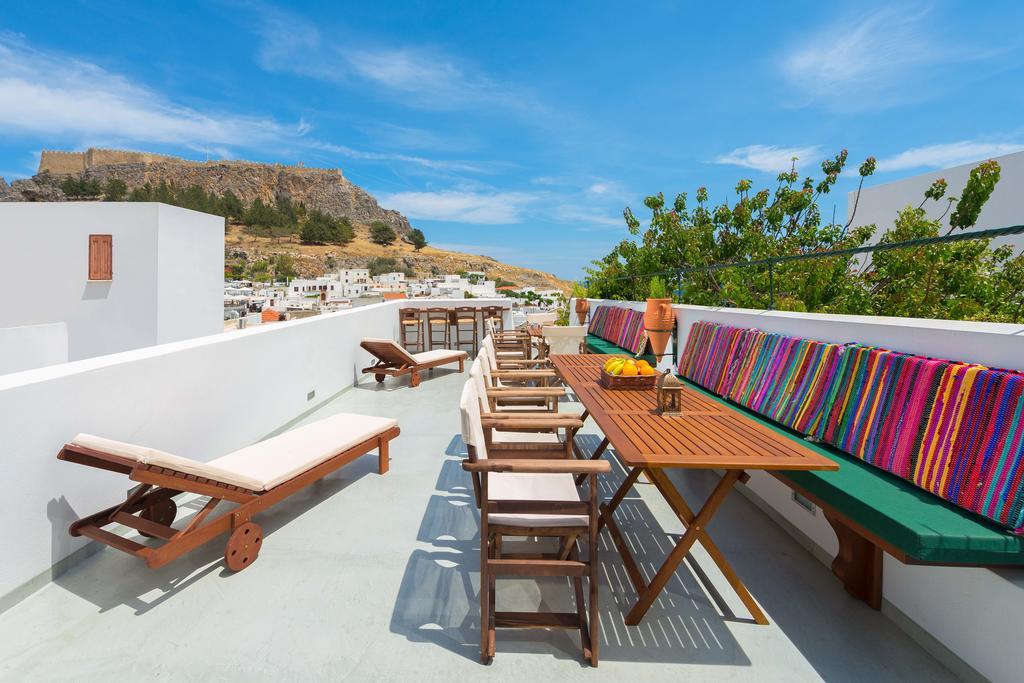Villa Eftihia In Lindos Экстерьер фото